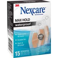 Nexcare Max-Hold Waterproof Bandages, Assorted, Plastic, Sterile CSL Industriel Inc.