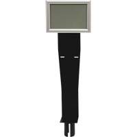 Sign & Dispenser Holder for Crowd Control Post, Black CSL Industriel Inc.