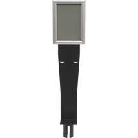 Sign & Dispenser Holder for Crowd Control Post, Black CSL Industriel Inc.