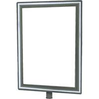 Heavy-Duty Vertical Sign Holder for Classic Posts, Polished Chrome CSL Industriel Inc.
