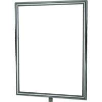 Heavy-Duty Vertical Sign Holder for Classic Posts, Polished Chrome CSL Industriel Inc.