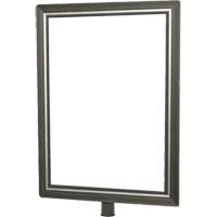 Heavy-Duty Vertical Sign Holder for Classic Posts, Satin Chrome CSL Industriel Inc.