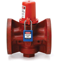 Housse de s&eacute;curit&eacute; pour fontaine et dispositif de cadenassage pour robinet &agrave; tournant, Ensemble Vanne/Robinet &agrave; eau CSL Industriel Inc.
