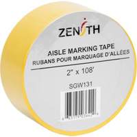 Ruban pour marquage d'all&eacute;es, 2" x 108', PVC, Jaune CSL Industriel Inc.