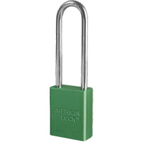 American Lock&reg; Safety Padlock, Green, Keyed Different, Aluminum, 1-1/2" Width CSL Industriel Inc.