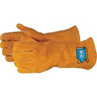 Gants de soudure de luxe r&eacute;sistants aux coupures Endura, Cuir de vache refendu, Taille Petit CSL Industriel Inc.