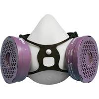Ensemble de respirateur &agrave; demi-masque P100 Comfort-Air 400Nx noir sans soupape d'expiration, &eacute;lastom&egrave;re/Caoutchouc, Petit/Moyen CSL Industriel Inc.