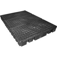 Palette de confinement des d&eacute;versements &agrave; profil bas Black Diamond, Capacit&eacute; de d&eacute;versement 76.5 gal. US, 72" x 49" x 6,5" CSL Industriel Inc.