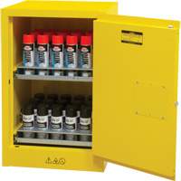 Flammable Aerosol Storage Cabinet, 12 gal., 1 Door, 23" W x 35" H x 18" D CSL Industriel Inc.