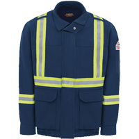 Men's Lined Bomber Jacket with Reflective Trim, Small, Navy Blue, 29 cal/cm² CSL Industriel Inc.