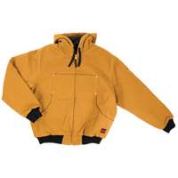 Blouson d'aviateur en toile lourde avec capuchon, Hommes, Petit, Brun CSL Industriel Inc.