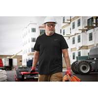 Hybrid Work Tee Shirt, Men's, Small, Black CSL Industriel Inc.