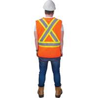 Veste d'arpenteur haute visibilit&eacute; conforme &agrave; la CSA, Orange haute visibilit&eacute;, 2T-Grand, Polyester CSL Industriel Inc.