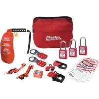 Trousse de cadenassage avec cadenas en thermoplastique de qualit&eacute; sup&eacute;rieure Zenex, Ensemble &eacute;lectrique, 16 composants compris CSL Industriel Inc.