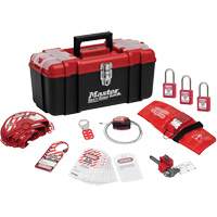 Trousse de cadenassage personnelle standard avec cadenas en thermoplastique Zenex, Ensemble Vanne, 13 composants compris CSL Industriel Inc.
