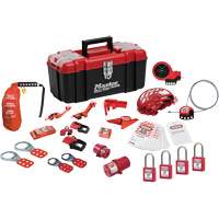 Trousse de cadenassage avec cadenas en thermoplastique de qualit&eacute; sup&eacute;rieure Zenex, Ensemble &eacute;lectrique/Vanne, 27 composants compris CSL Industriel Inc.