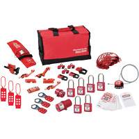 Trousse de cadenassage avec cadenas en thermoplastique de qualit&eacute; sup&eacute;rieure Zenex, Ensemble &eacute;lectrique/Vanne, 34 composants compris CSL Industriel Inc.
