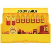 Station de cadenassage dappareils &eacute;lectriques de qualit&eacute; sup&eacute;rieure, Cadenas Thermoplastique, Capacit&eacute; de 16, Cadenas Compris CSL Industriel Inc.