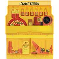 Station de cadenassage pour vannes et appareils &eacute;lectriques de luxe et de qualit&eacute; sup&eacute;rieure, Cadenas Thermoplastique, Capacit&eacute; de 32, Cadenas Compris CSL Industriel Inc.