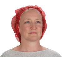 Bonnets bouffants, Polypropyl&egrave;ne, 21", Rouge CSL Industriel Inc.