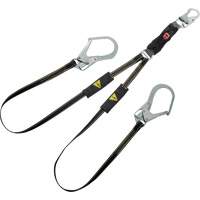 V-Series Welding Energy Absorbing Lanyard, 6', Rebar Hook Center, Snap Hook Leg Ends, Kevlar&reg;/Metal/Nylon CSL Industriel Inc.