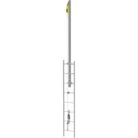 Latchways&reg; Vertical Ladder Lifeline with SRL Ladder Extension Post Kit, Stainless Steel CSL Industriel Inc.