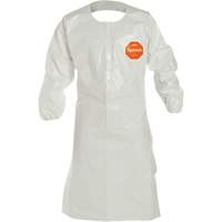 Disposable Sleeved Apron, Tychem&reg; 4000, White, 44" L CSL Industriel Inc.