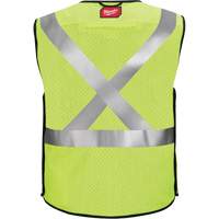 Breakaway Mesh Safety Vest, Black/High Visibility Lime-Yellow, Medium/Small CSL Industriel Inc.
