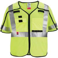 Breakaway Mesh Safety Vest, Black/High Visibility Lime-Yellow, Medium/Small CSL Industriel Inc.