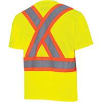 6991 Bird's-Eye Safety Shirt, Polyester, 3X-Large, High Visibility Lime-Yellow CSL Industriel Inc.