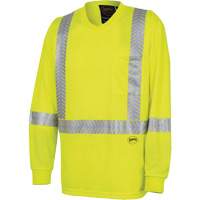 6905A Ultra-Cool Ultra-Breathable Long-Sleeved Safety Shirt, X-Small, High Visibility Lime-Yellow CSL Industriel Inc.