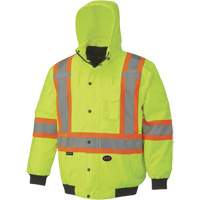 5023 Waterproof 7-in-1 Bomber Jacket, Polyester, High Visibility Lime-Yellow, Small CSL Industriel Inc.