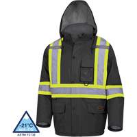 5031BK Manteau de s&eacute;curit&eacute; matelass&eacute; imperm&eacute;able, Noir, Petit CSL Industriel Inc.