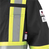 7702BKT Combinaison FR-Tech contre les arcs, Taille 40 (grand taille), Noir, 10 cal/cm² CSL Industriel Inc.