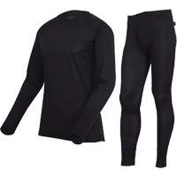 D2200A Premium Quick-Dry & Moisture-Wicking Underwear Set, Men's, X-Small, Black CSL Industriel Inc.