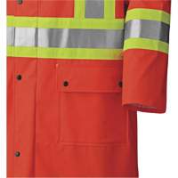 5896 Manteau long imperm&eacute;able et ignifuge, Petit, Orange haute visibilit&eacute; CSL Industriel Inc.