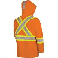 5880 FR/Arc-Rated Waterproof Rain Jacket, X-Small, High Visibility Orange, 10 cal/cm² CSL Industriel Inc.