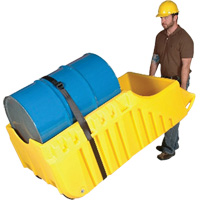 Chariot pour baril, 26,5'' lo x 26,5'' la x 5'' h, Cap. de d&eacute;versement 800 gal. US CSL Industriel Inc.