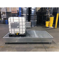 Steel Ultra-Twin IBC Spill Pallet&reg;, 370 US gal. Spill Capacity, 103.8" x 26.8" x 51.1" CSL Industriel Inc.