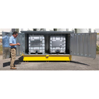 Steel Ultra-Twin IBC Hard Top, 123.4" L x 73.4" W x 66.4" H, 12250 lbs. Load Capacity CSL Industriel Inc.