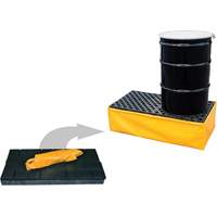 2-Drum Flexible Ultra-Spill Pallet&reg;, 66 US gal. Spill Capacity, 48" x 24" x 14" CSL Industriel Inc.
