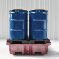 4-Drum Ultra-Spill King&reg; Drum Spill Pallet, 85 US gal. Spill Capacity, 51" x 51" x 17.5" CSL Industriel Inc.