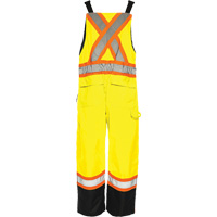 TO1 Winter Traffic Overalls, Polyester, Small, Black/High Visibility Lime-Yellow CSL Industriel Inc.