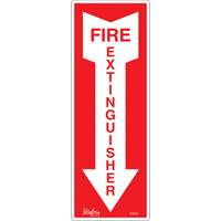 Enseigne Fire Extinguisher, 5" x 14", Vinyle, Anglais avec pictogramme CSL Industriel Inc.