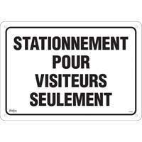 Enseigne  Stationnement pour visiteurs , 14" x 20", Aluminium, Français CSL Industriel Inc.