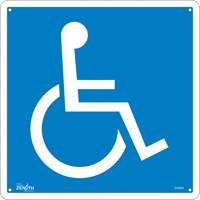 Enseigne de s&eacute;curit&eacute; conforme &agrave; la CSA - Handicap, 12" x 12", Aluminium, Pictogramme CSL Industriel Inc.