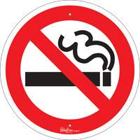 Enseigne de s&eacute;curit&eacute; conforme &agrave; la CSA - No Smoking, 12" x 12", Aluminium, Pictogramme CSL Industriel Inc.