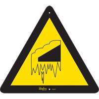Enseigne de s&eacute;curit&eacute; conforme &agrave; la CSA -Falling Snow/Ice, 12" x 12", Aluminium, Pictogramme CSL Industriel Inc.