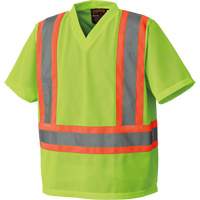 5993P Mesh Safety T-Shirt, Polyester, Small, High Visibility Lime-Yellow CSL Industriel Inc.