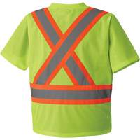 5993P Mesh Safety T-Shirt, Polyester, Small, High Visibility Lime-Yellow CSL Industriel Inc.